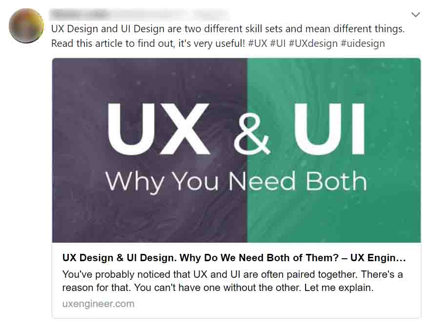 UX Design & UI Design posts shared on Twitter